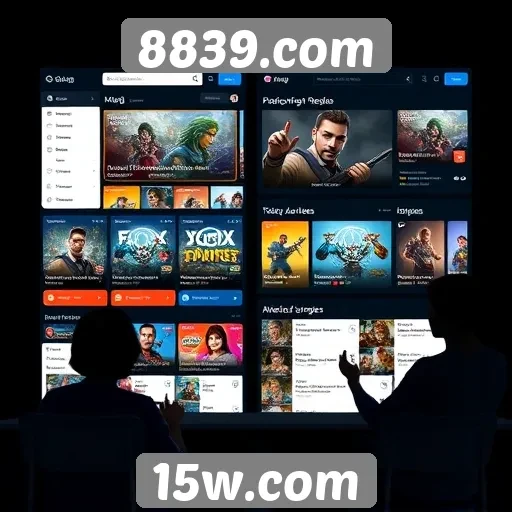 Evolução da interface do usuário no 8839.com
